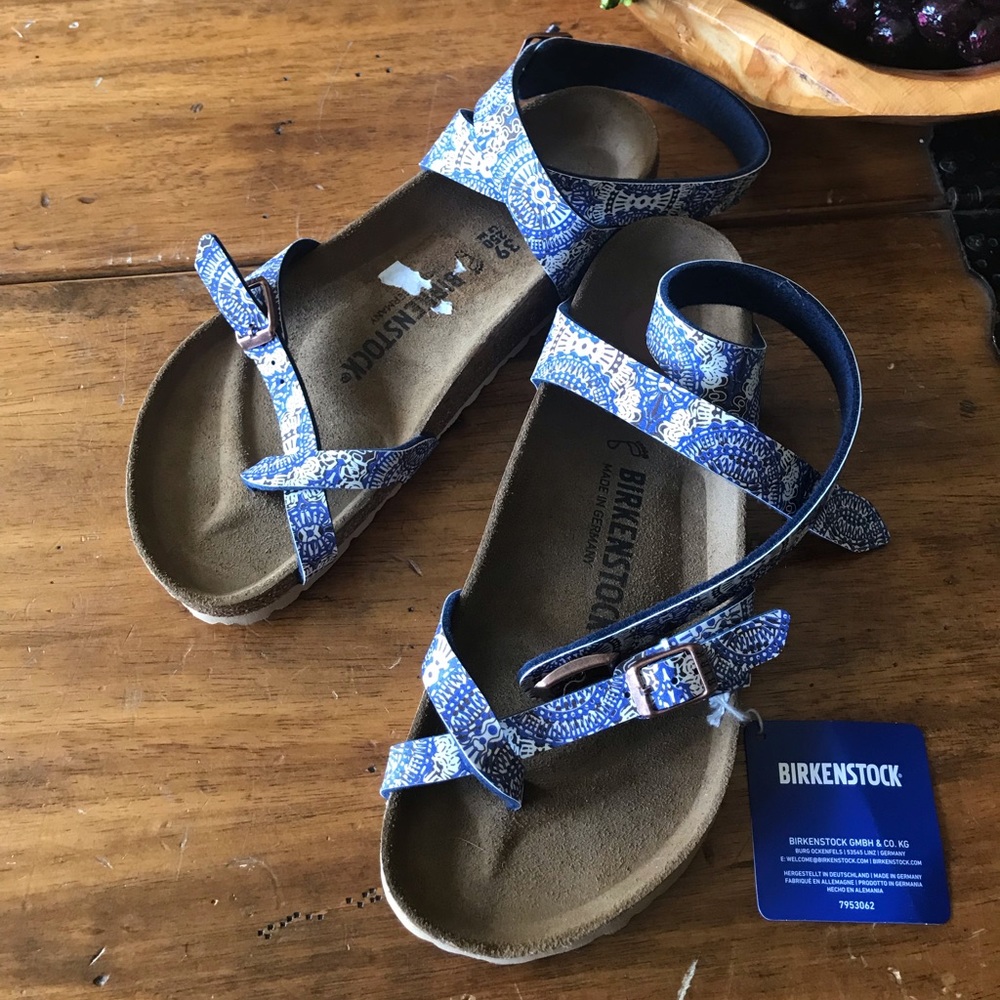 New NWT Birkenstock Yara Sandals Womens Size 39 8 ankle strap